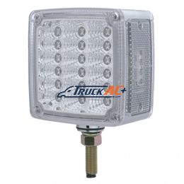 39 LED Reflector Double Face Turn Signal Light (Driver) - Amber & Red LED/Clear Lens - United Pacific 39682