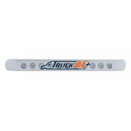 11 LED 17" Turn Signal Light Bar With Bezel - Amber LED/Clear Lens - United Pacific 39692