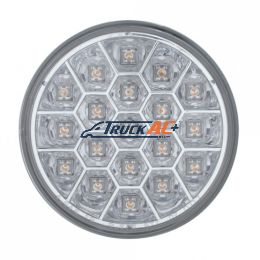 19 LED 4" Reflector Turn Signal Light - Amber LED/Clear Lens - United Pacific 39702