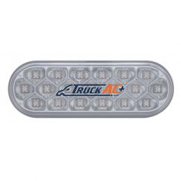 19 LED 6" Oval Reflector Turn Signal Light - Amber LED/Clear Lens - United Pacific 39706