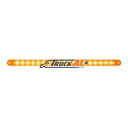 19 LED 12" Reflector Turn Signal Light Bar - Amber LED/Amber Lens - United Pacific 39773B