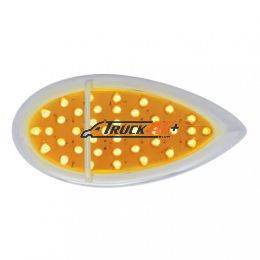 39 LED Flush Mount "Teardrop" Turn Signal Light - Amber LED/Amber Lens - United Pacific 39943