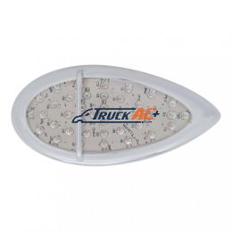 39 LED Flush Mount "Teardrop" Turn Signal Light - Amber LED/Clear Lens - United Pacific 39945