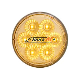 7 LED 4" Reflector Turn Signal Light - Amber LED/Clear Lens - United Pacific 39974