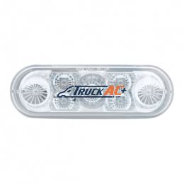 7 LED 6" Oval Reflector Turn Signal Light - Amber LED/Clear Lens - United Pacific 39978