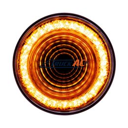 24 LED 4" Mirage Light (Turn Signal) - Amber LED/Clear Lens - United Pacific 36655