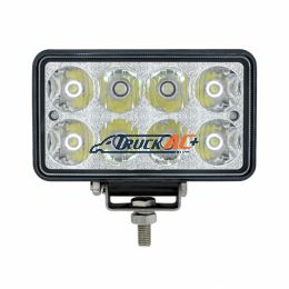 8 High Power LED Rectangular Work Light With Chrome Reflector - United Pacific 36507