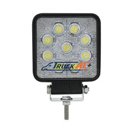 9 High Power LED 4-1/4" Square "Competition Series" Work Light - Flood - United Pacific 36618