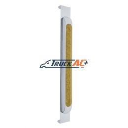 Mirror Bracket With 11 LED 17" Light Bar & Bezel - Amber LED/Amber Lens - United Pacific 31475