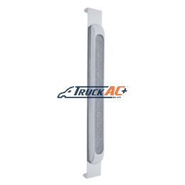 Mirror Bracket With 11 LED 17" Light Bar & Bezel - Amber LED/Clear Lens - United Pacific 31476