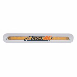 Freightliner 14 LED 12" Mirror Light Bar - Amber LED/Amber Lens - United Pacific 42311