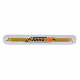 Freightliner 19 LED 12" Mirror Light Bar - Amber LED/Amber Lens - United Pacific 42314