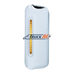 Mirror Cover With 14 LED 12" Light Bar For 2005+ Freightliner (Driver) - Amber LED/Amber Lens - United Pacific 42074