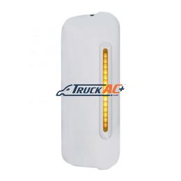 Mirror Cover With 14 LED 12" Light Bar For 2005+ Freightliner (Passenger) - Amber LED/Amber Lens - United Pacific 42078