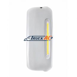 Mirror Cover With 24 Amber LED 12" GloLight For 2005+ Freightliner Century/Columbia- Passenger-Clear Lens - United Pacific 42401