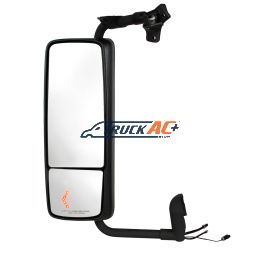 Black Mirror Assembly With LED Turn Signal For 2012 - 2017 Volvo VNL - Driver - United Pacific 42848