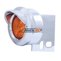 Mud Flap Hanger End Light With Visor - Amber - United Pacific 10988