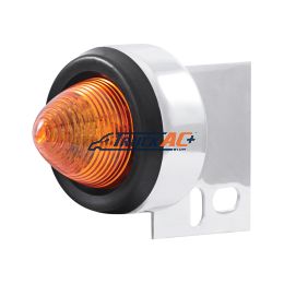 9 LED Beehive Mud Flap Hanger End Light With Grommet - Amber LED/Amber Lens - United Pacific 10994