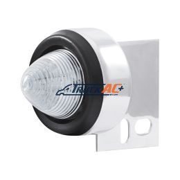 9 LED Beehive Mud Flap Hanger End Light With Grommet - Amber LED/Clear Lens - United Pacific 10996