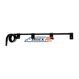 Black Straight Mud Flap Hangers - 2 Coils (Pair) - United Pacific 10626