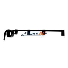 Black Straight Mud Flap Hangers - 3 Coils (Pair) - United Pacific 10627