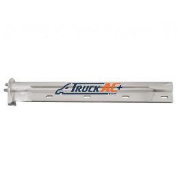 30" Chrome Light Duty Mud Flap Hangers (Open End Cap) - 1-1/8" Bolt Pattern (Pair) - United Pacific 10648