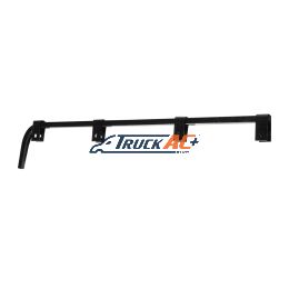 Black Straight Mud Flap Hangers - No Coil (Pair) - United Pacific 10671