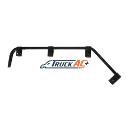 Black Angled Mud Flap Hangers - No Coil (Pair) - United Pacific 10672