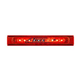 10 LED Conspicuity Reflector Plate Light With Red Reflector - Red LED/Red Lens (Each) - United Pacific 37166