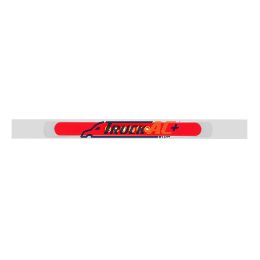 Chrome Top Mud Flap Plate With 28 LED 17" GloLight Bar & Bezel - Red LED/Red Lens (Each) - United Pacific 63794