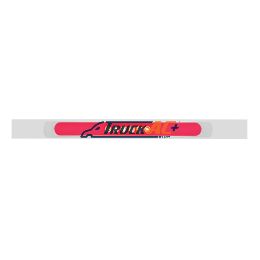 Chrome Top Mud Flap Plate With 28 LED 17" GloLight Bar & Bezel - Red LED/Clear Lens (Each) - United Pacific 63795