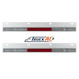 Straight Conspicuity Reflector Plate (Card of 2) - United Pacific 10601