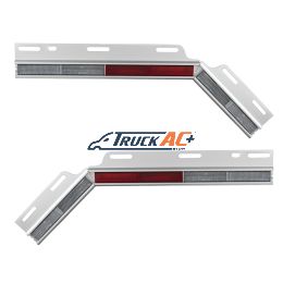 45 Degree Angled Conspicuity Reflector Plates (Pair) - United Pacific 10602