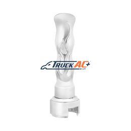 Thread-On Flame Gearshift Knob With Adapter For Eaton Fuller 13/15/18 Speed - Chrome - United Pacific 70574