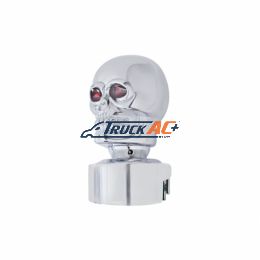 Skull Head Gearshift Knob With 13/15/18 Speed Adapter - Chrome - United Pacific 70611
