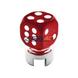 Red Dice Gearshift Knob With 13/15/18 Speed Adapter - United Pacific 70615