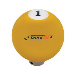 Number 1 Pool Ball Gearshift Knob - Gloss Yellow - United Pacific 70661