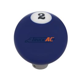 Number 2 Pool Ball Gearshift Knob - Gloss Blue - United Pacific 70662