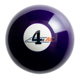 Number 4 Pool Ball Gearshift Knob - Gloss Purple - United Pacific 70754
