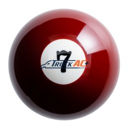 Number 7 Pool Ball Gearshift Knob - Gloss Maroon - United Pacific 70757