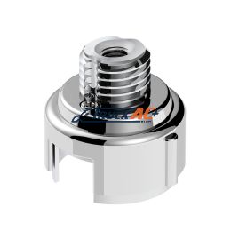 M30X3.5 Thread-On Gearshift Adapter W/LED Mount For Eaton-Fuller 13/15/18 Speed-Liquid Silver - United Pacific 71055