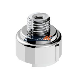 M30X3.5 Thread-On Gearshift Adapter W/LED Mount For Eaton-Fuller 9/10 Speed -Liquid Silver - United Pacific 71065