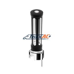 Thread-On Matte Black Sonoma Style Gearshift Knob With LED 13/15/18 Speed Adapter-Clear Crystal/White LED - United Pacific 71155