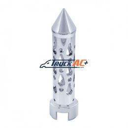 Brooklyn Style Spike Gearshift Knob With 13/15/18 Speed Adapter - Chrome/Vertical - United Pacific 70649