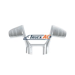 Plastic Trim For United Pacific YourGrip Peterbilt 579/Kenworth T680 Steering Wheel - Chrome - United Pacific 88191