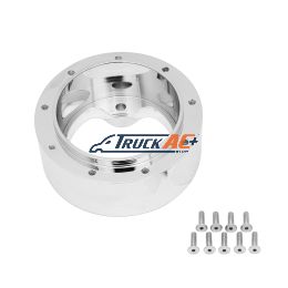 Chrome Aluminum 3-Bolt Hub Adapter for 9-Screw Steering Wheel - United Pacific 88305