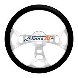 18" Chrome Aluminum "Chopper" Style Steering Wheel With Black Leather Rim - United Pacific 88161