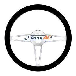 18" Chrome Aluminum "3-Spoke" Style Steering Wheel With Black Leather Rim - United Pacific 88172