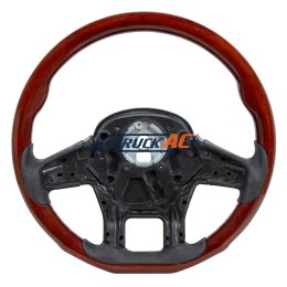 18" YourGrip Wood Steering Wheel For 2012-2021 Peterbilt 579 & 2013-2021 Kenworth T680 - United Pacific 88189