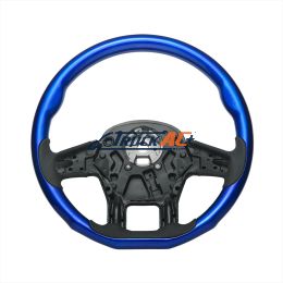 18" YourGrip Wood Candy Color Steering Wheel For 2012-2021 PB 579 & 2013-2021 KW T680-Indigo Blue - United Pacific 88337